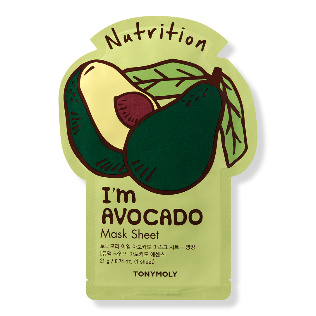 TONYMOLY I'm Real Avocado Mask Sheet, 0.71 oz