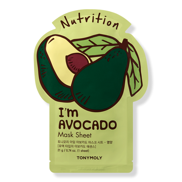 TONYMOLY I'm Real Avocado Mask Sheet, 0.71 oz