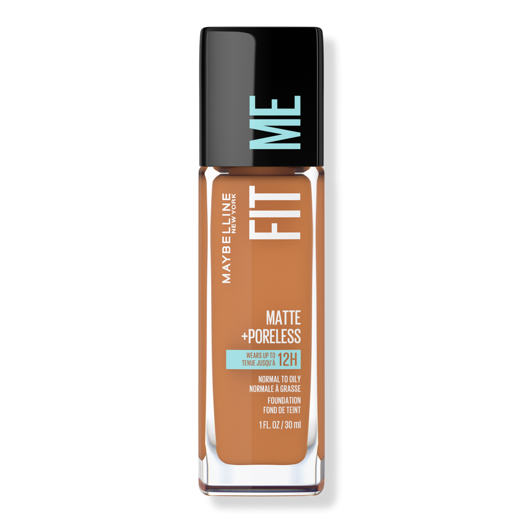 Maybelline Fit Me Matte + Poreless Liquid Foundation, Cappuccino 340, 1 oz