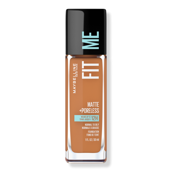 Maybelline Fit Me Matte + Poreless Liquid Foundation, Cappuccino 340, 1 oz