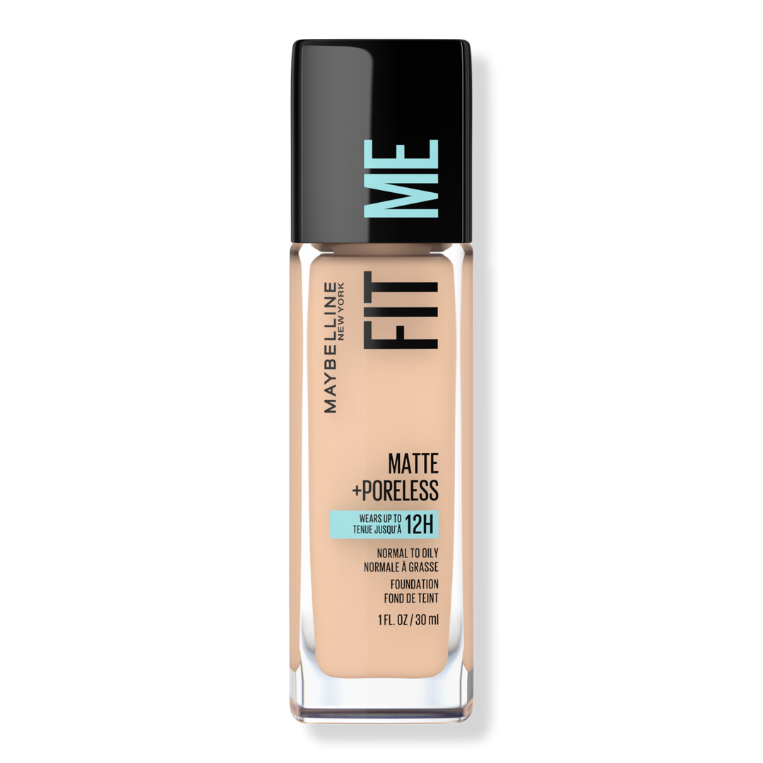 Maybelline Fit Me Matte + Poreless Liquid Foundation, Creamy Beige 122, 1 oz