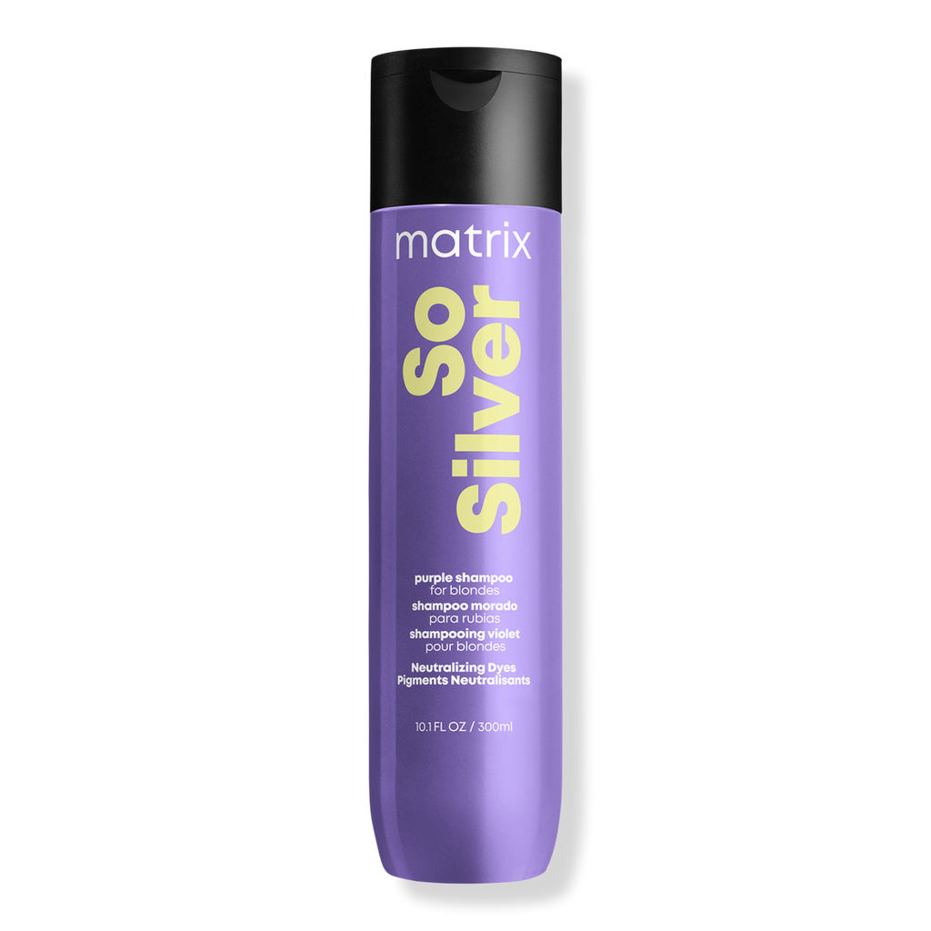 Matrix Total Results So Silver Purple Shampoo for Blonde Hair, 10.1 oz