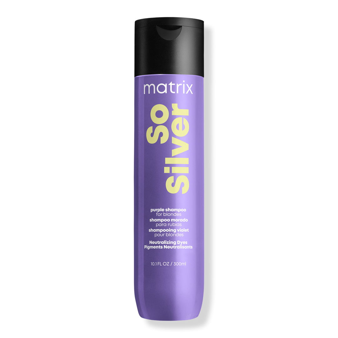 Matrix Total Results So Silver Purple Shampoo for Blonde Hair, 10.1 oz