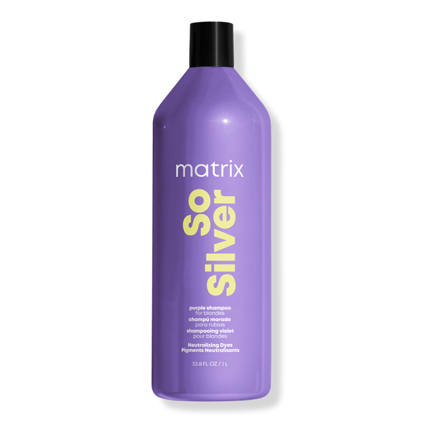 Matrix Total Results So Silver Purple Shampoo for Blonde Hair, 33.8 oz