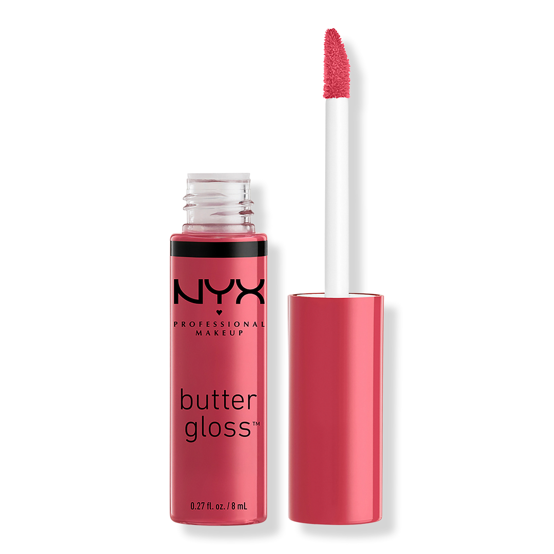 NYX Professional Makeup Butter Gloss Non-Sticky Lip Gloss, Strawberry Cheesecake, 0.27 oz