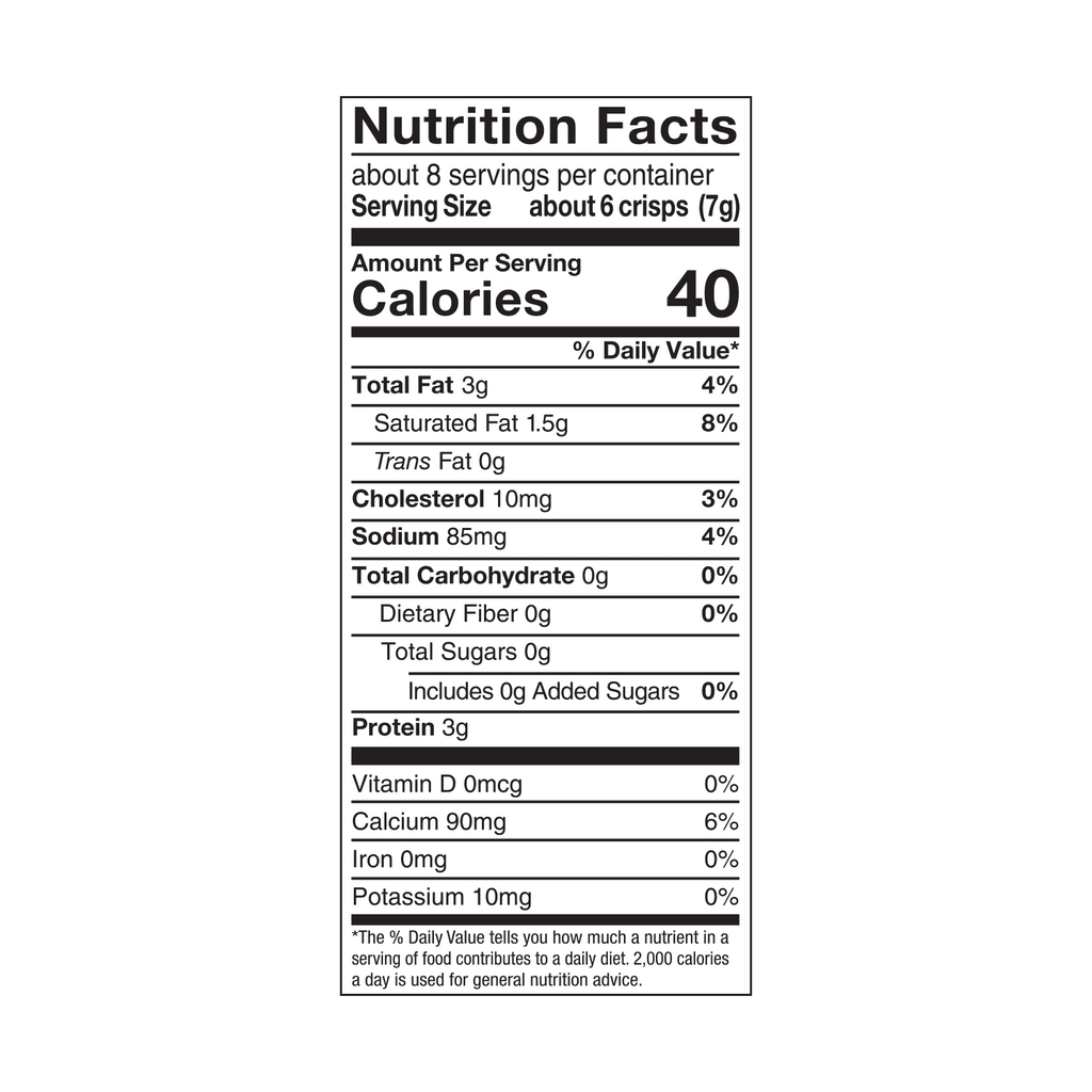 Mrs. Cubbison's Parmesan Cheese Crisps for Salad Toppings and Snacking, 1.98 oz