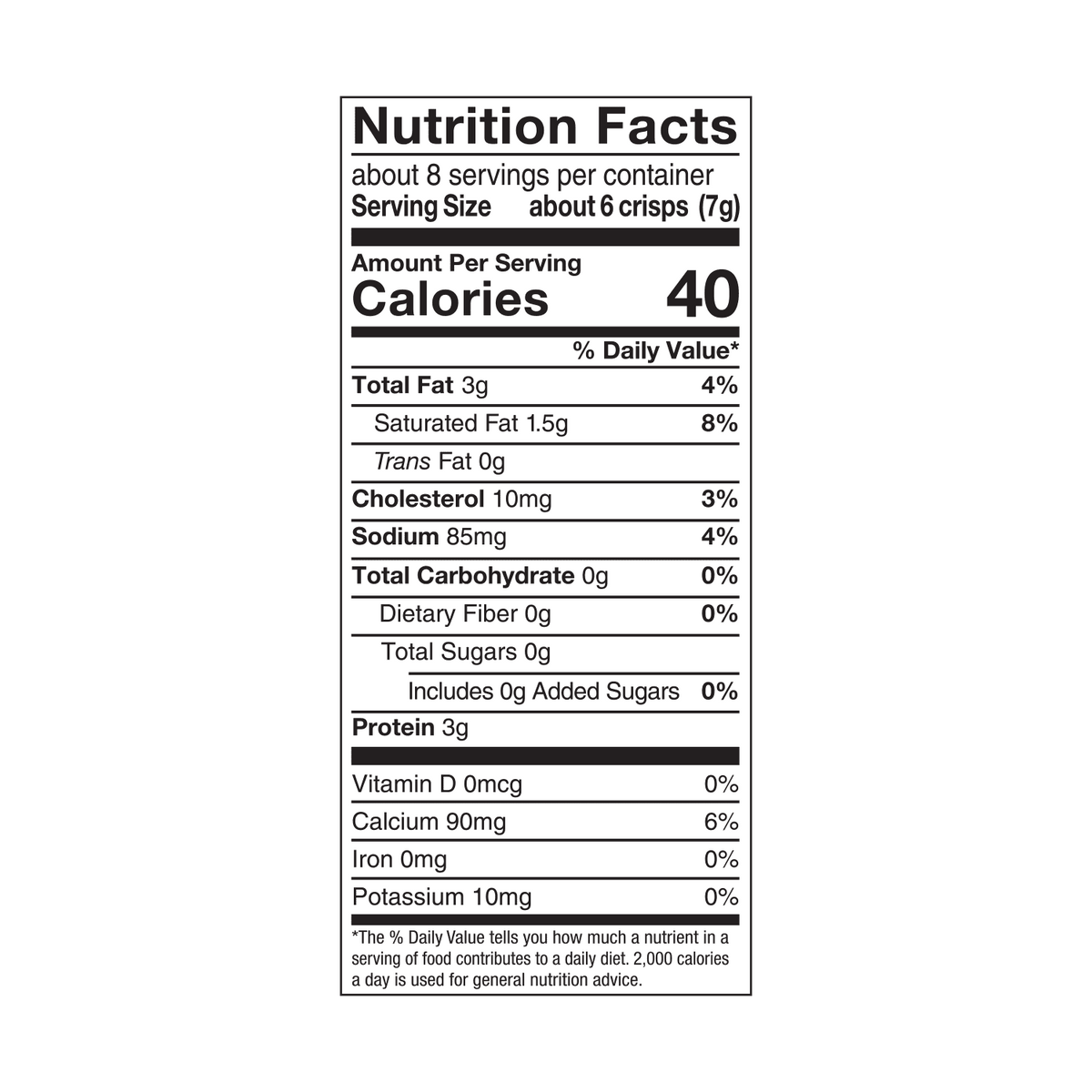 Mrs. Cubbison's Parmesan Cheese Crisps for Salad Toppings and Snacking, 1.98 oz