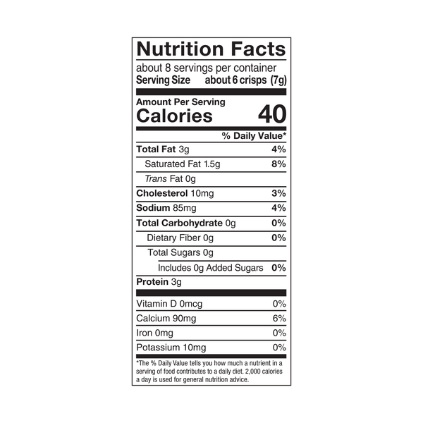 Mrs. Cubbison's Parmesan Cheese Crisps for Salad Toppings and Snacking, 1.98 oz