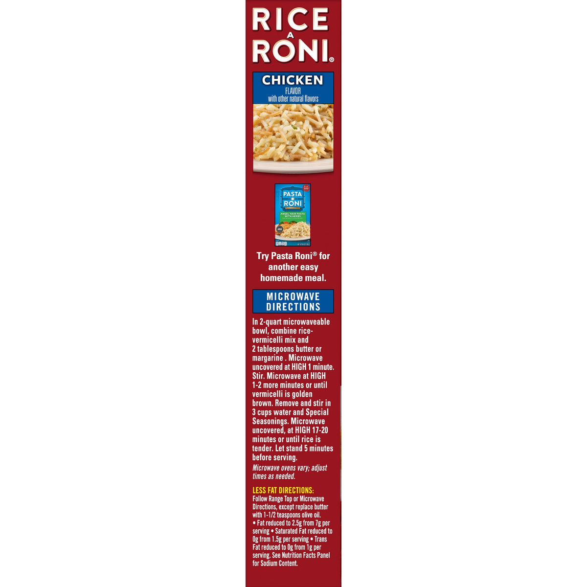 Rice-A-Roni Chicken Broth and Herbs Flavor Rice & Vermicelli Packaged Meal, Shelf-Stable 6.9 oz Box