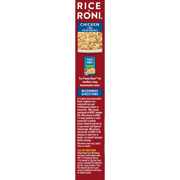 Rice-A-Roni Chicken Broth and Herbs Flavor Rice & Vermicelli Packaged Meal, Shelf-Stable 6.9 oz Box