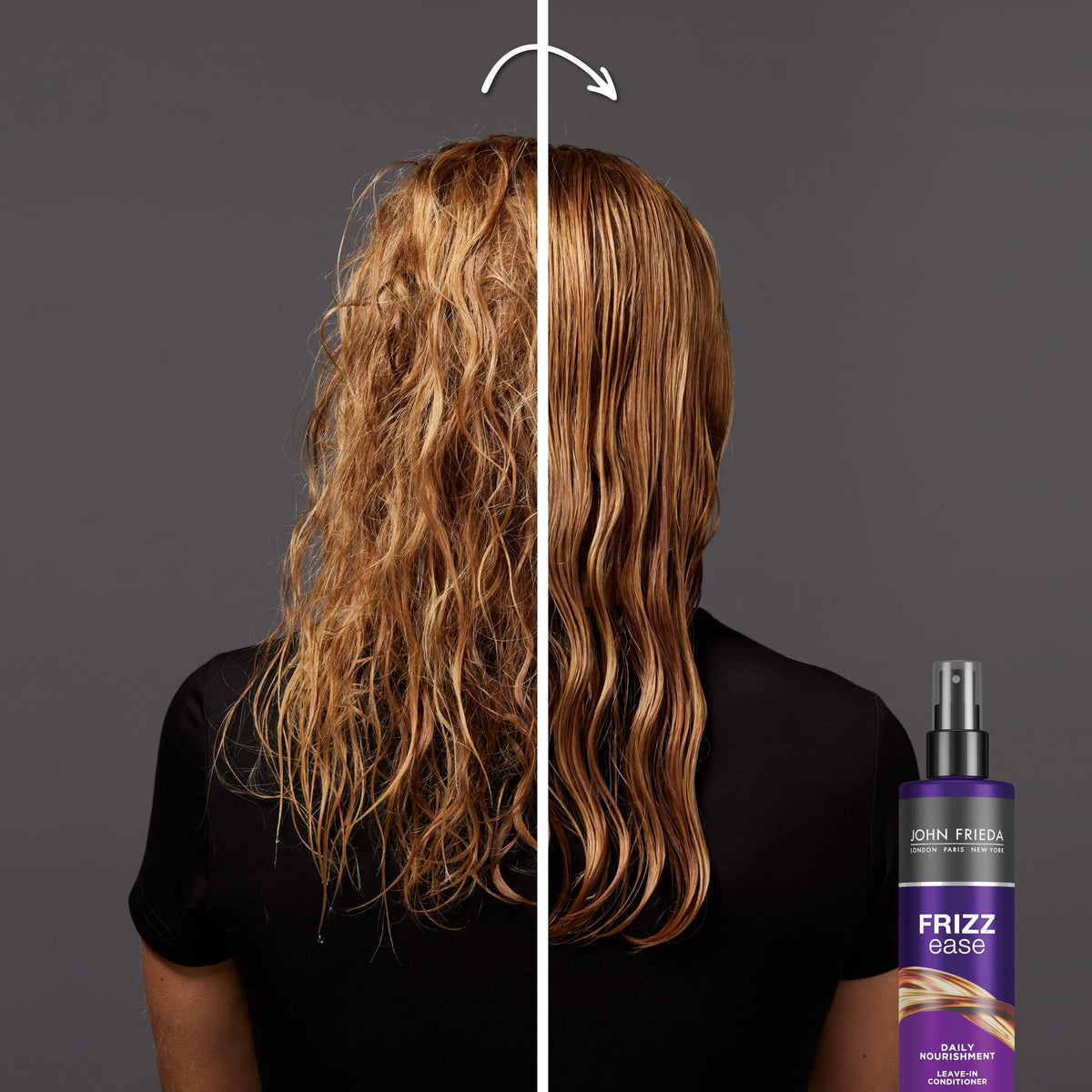John Frieda Frizz Ease Daily Nourishment Leave-In Hair Conditioner Spray, 8 fl oz