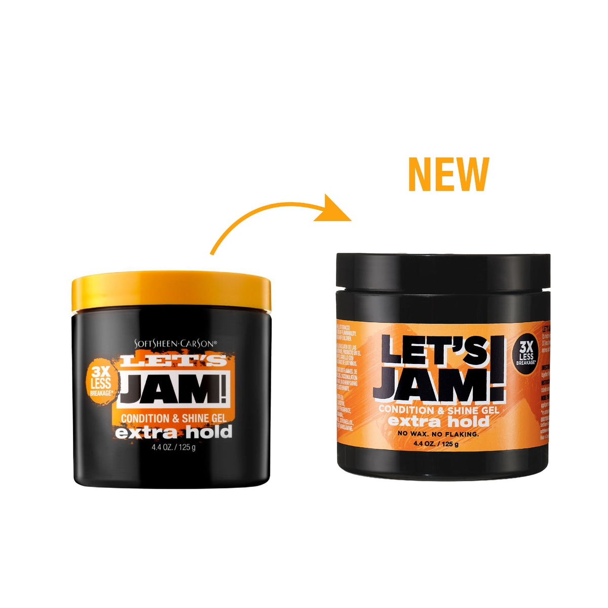 Softsheen Carson Let's Jam! Dark and Lovely Condition and Shine Gel, 4.4 oz