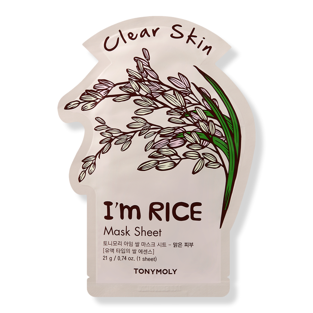 TONYMOLY I'm Real Rice Mask Sheet, 0.71 oz