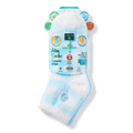 Plaid & Solid Blue Aloe Socks