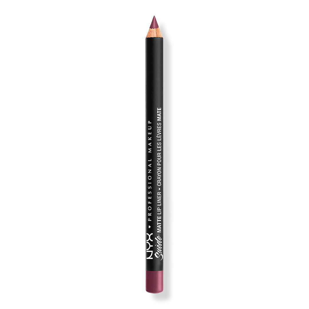 NYX Professional Makeup Suede Matte Velvet Vegan Lip Liner, Prune, 0.03 oz