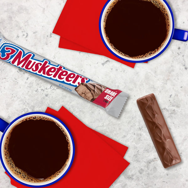 3 Musketeers Milk Chocolate Candy Bar, Sharing Size, 3.28 oz