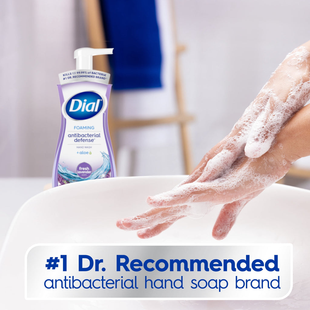 Dial Antibacterial Defense Fresh Lavender Scent Foaming Hand Soap, 7.5 fl oz