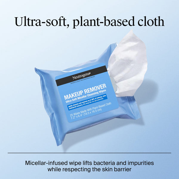 Neutrogena Makeup Remover Wipes, 2 Pack of 25 Count