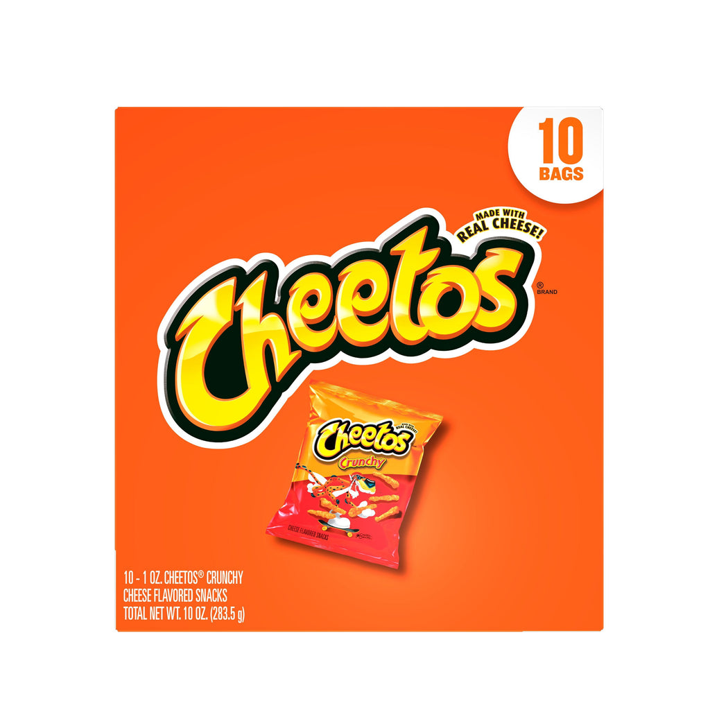 Cheetos Crunchy Cheese Flavored Snacks, 1 oz 10 Count