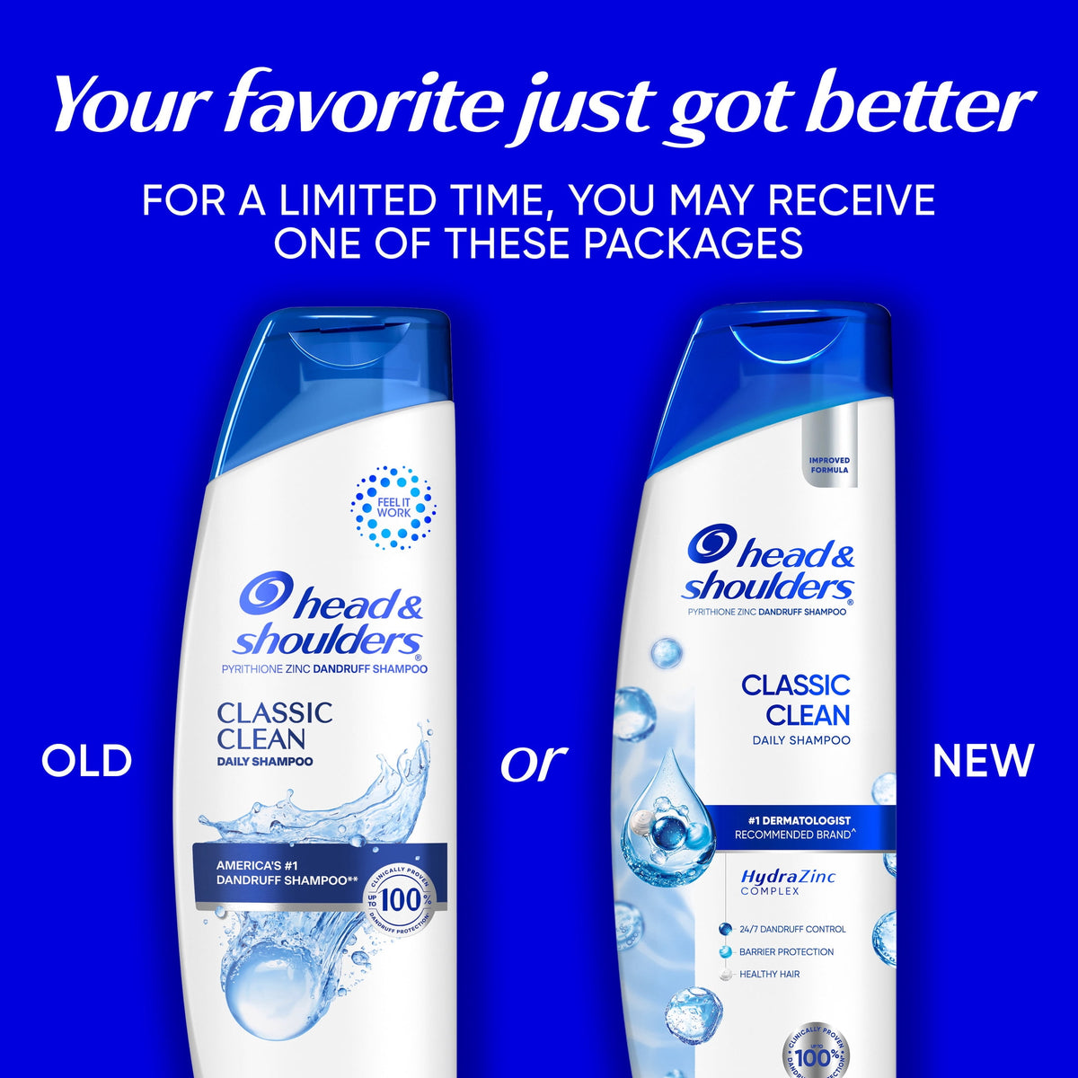 Head and Shoulders Dandruff Shampoo, Classic Clean, Light Fresh Scent, 8.45 fl oz