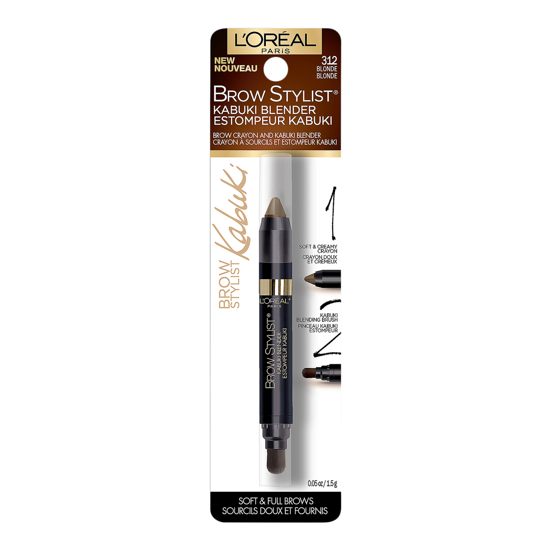 L'Oréal Brow Stylist Kabuki Blender, Brunette, 0.05 oz