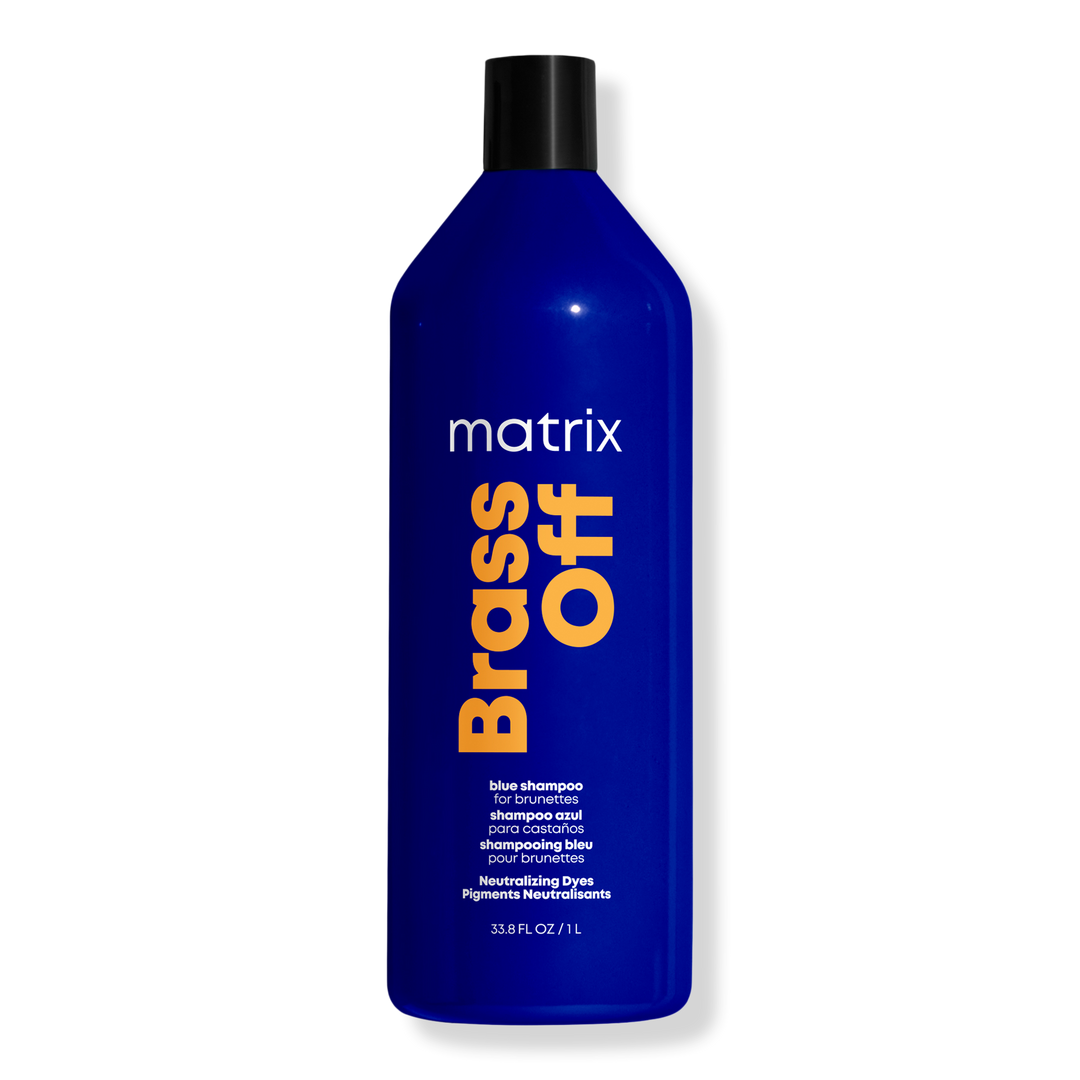 Matrix Total Results Brass Off Blue Shampoo for Brunettes, 33.8 oz