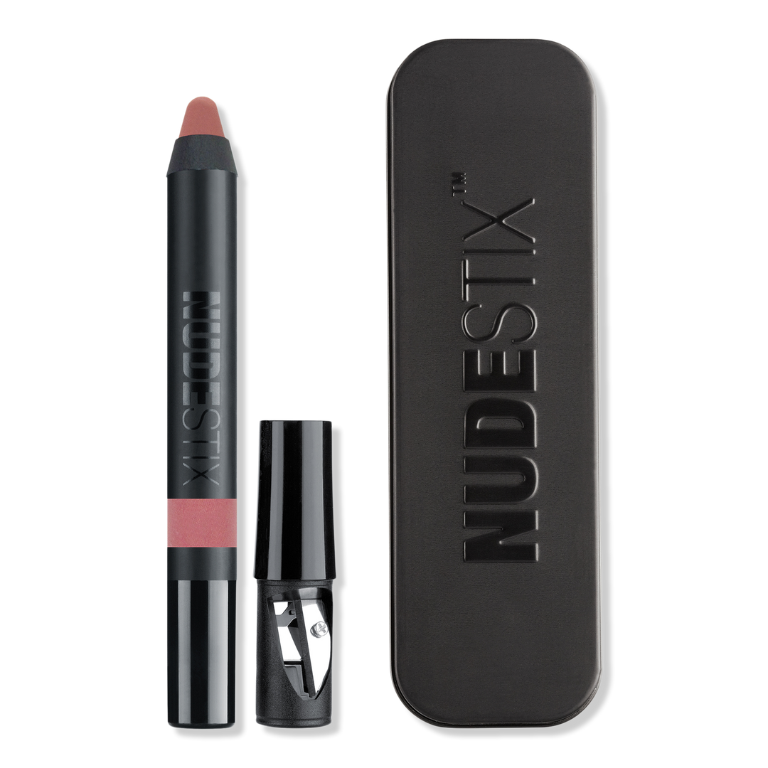 NUDESTIX Intense Matte Lip + Cheek Pencil, Pixi, 0.1 oz