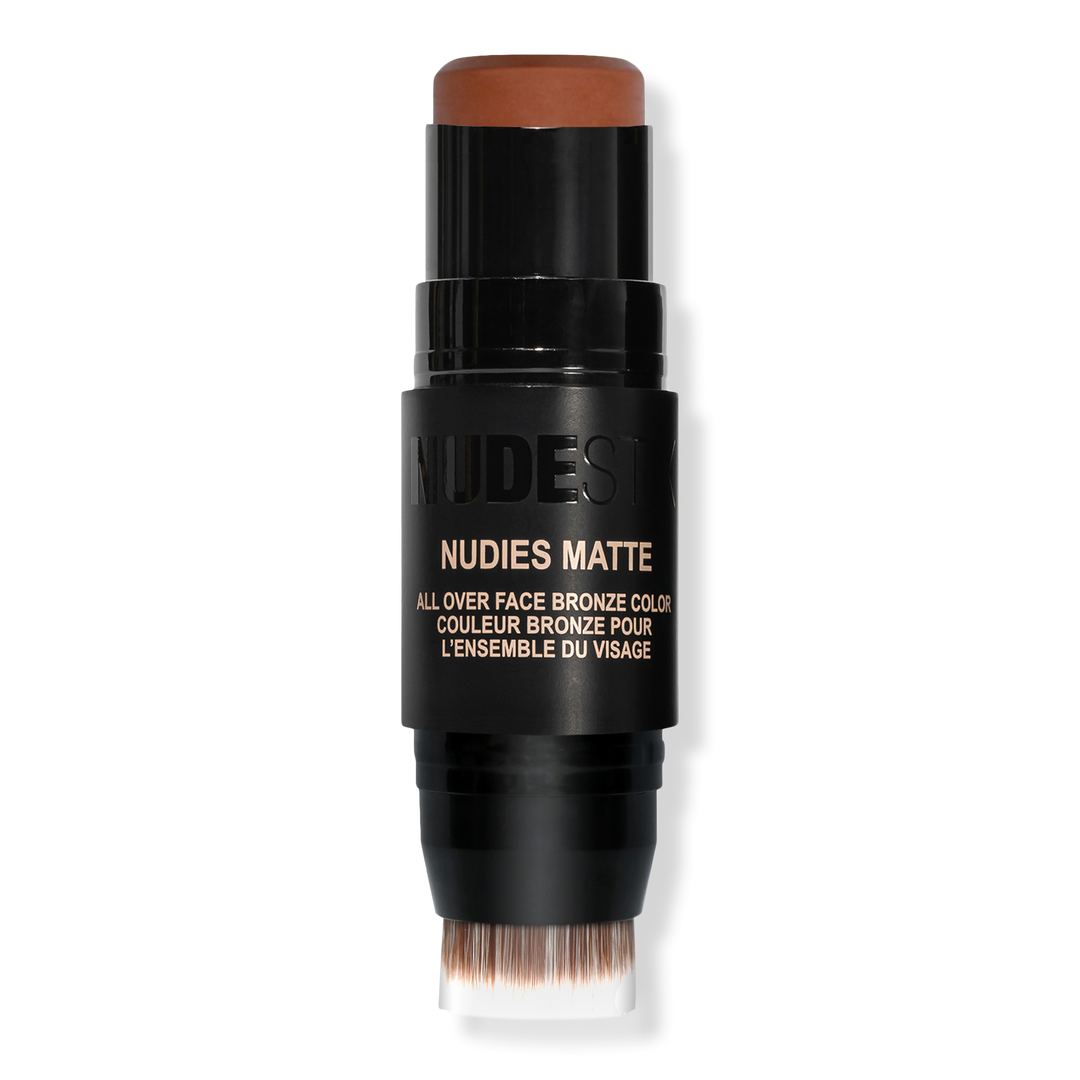 NUDESTIX NUDIES MATTE All Over Face Blush Color, Deep Maple, 0.25 oz
