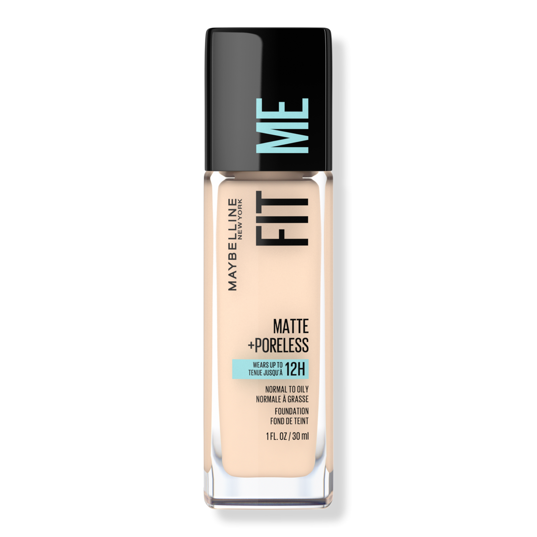 Maybelline Fit Me Matte + Poreless Liquid Foundation, Fair Ivory 105, 1 oz