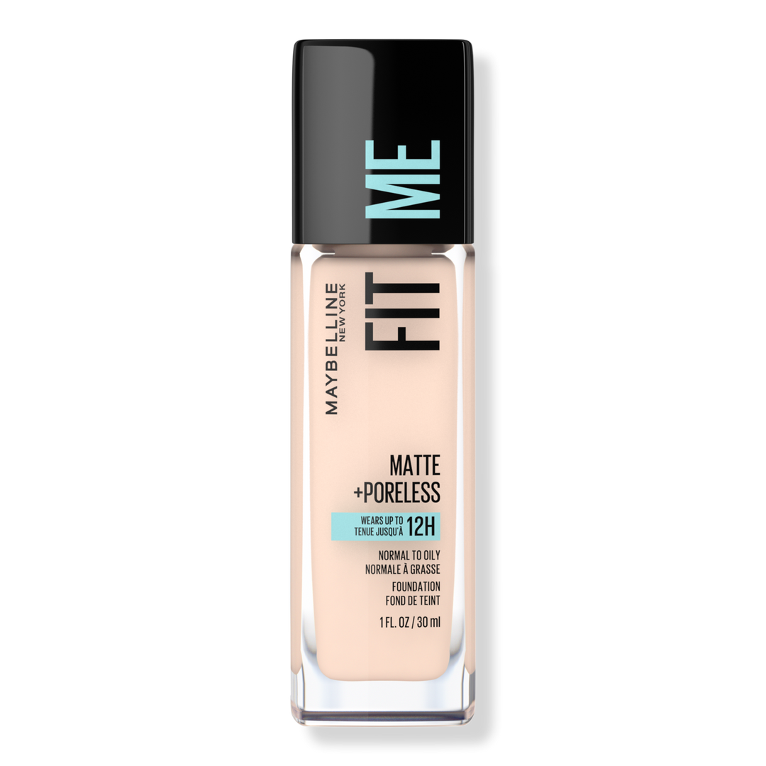 Maybelline Fit Me Matte + Poreless Liquid Foundation, Fair Porcelain 102, 1 oz
