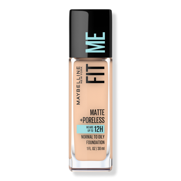 Maybelline Fit Me Matte + Poreless Liquid Foundation, Soft Sand 124, 1 oz