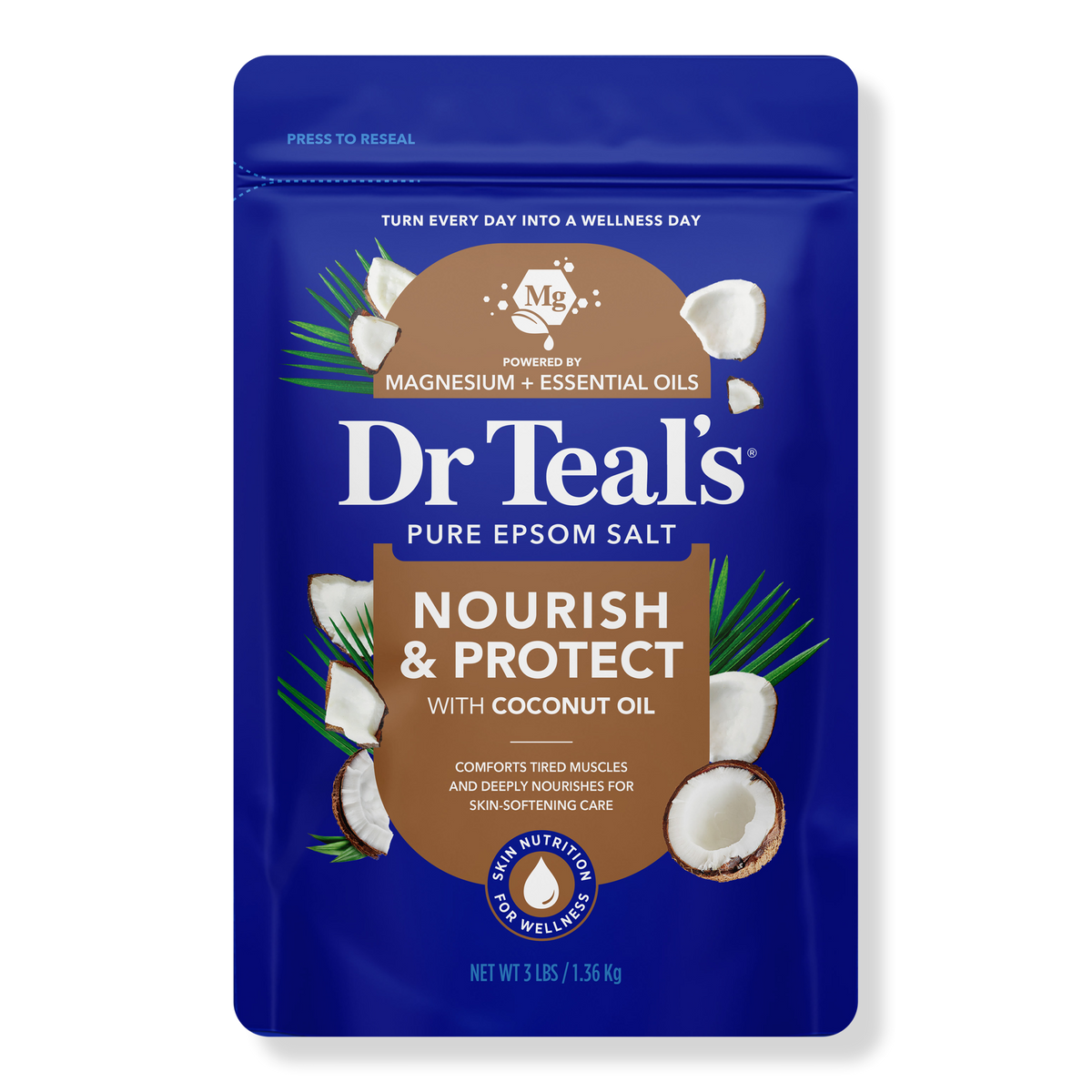 Pure Epsom Salt Soaking Solution with Coconut Oil
