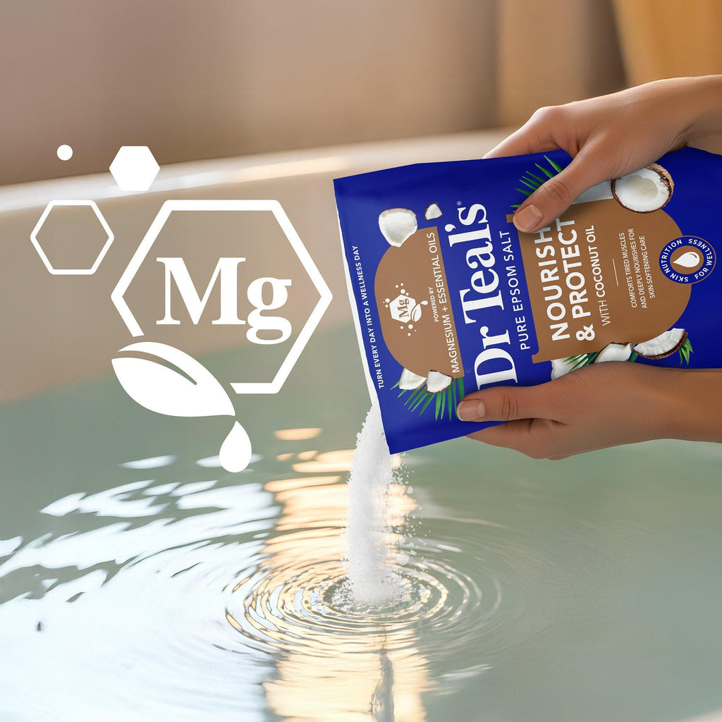 Pure Epsom Salt Soaking Solution with Coconut Oil