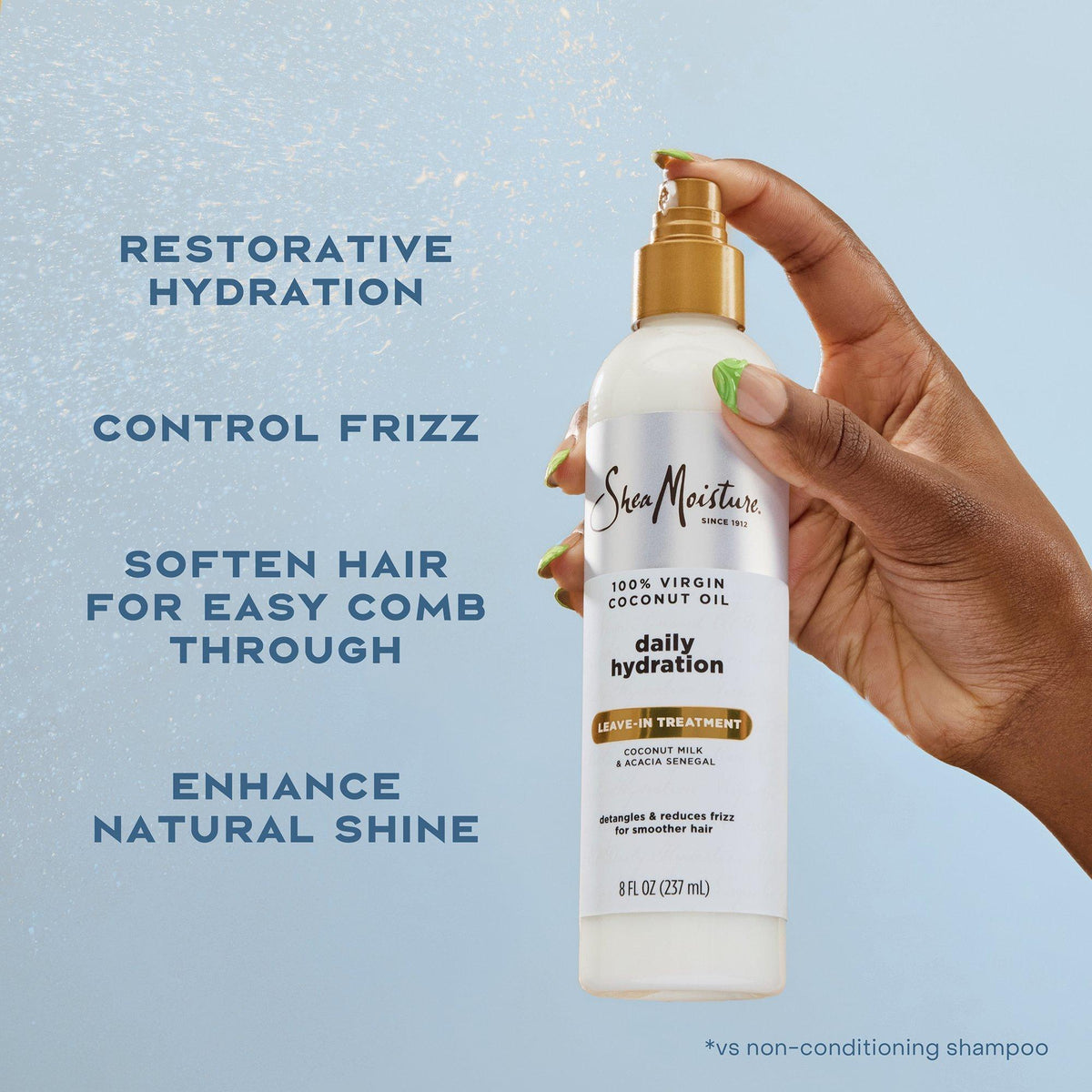 100% Virgin Coconut Oil Daily Hydration Leave-In Treatment