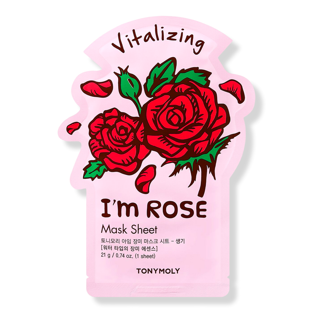 TONYMOLY I'm Real Rose Sheet Mask, 0.71 oz