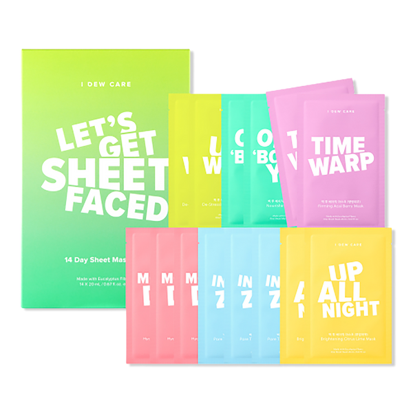 I Dew Care Let's Get Sheet Faced Sheet Mask Set