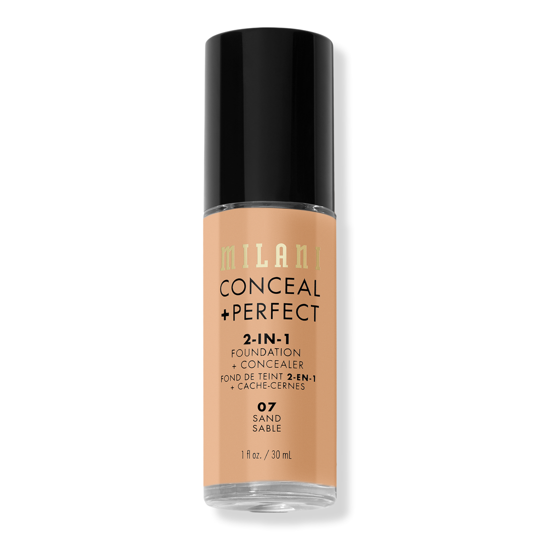 Milani Conceal + Perfect 2-in-1 Foundation + Concealer, Sand, 1 oz