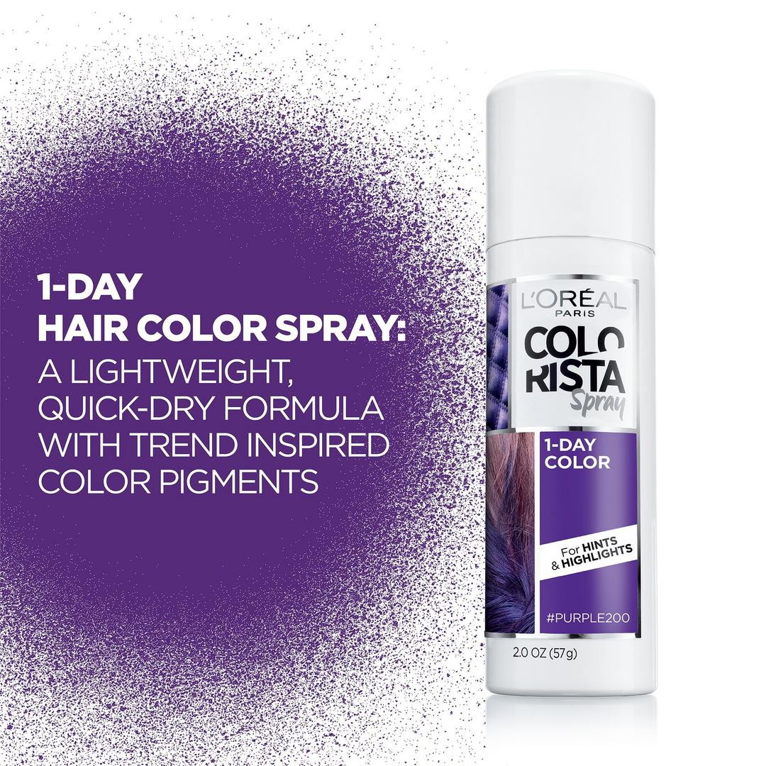 L'Oréal Colorista 1-Day Spray, Purple, 2 oz