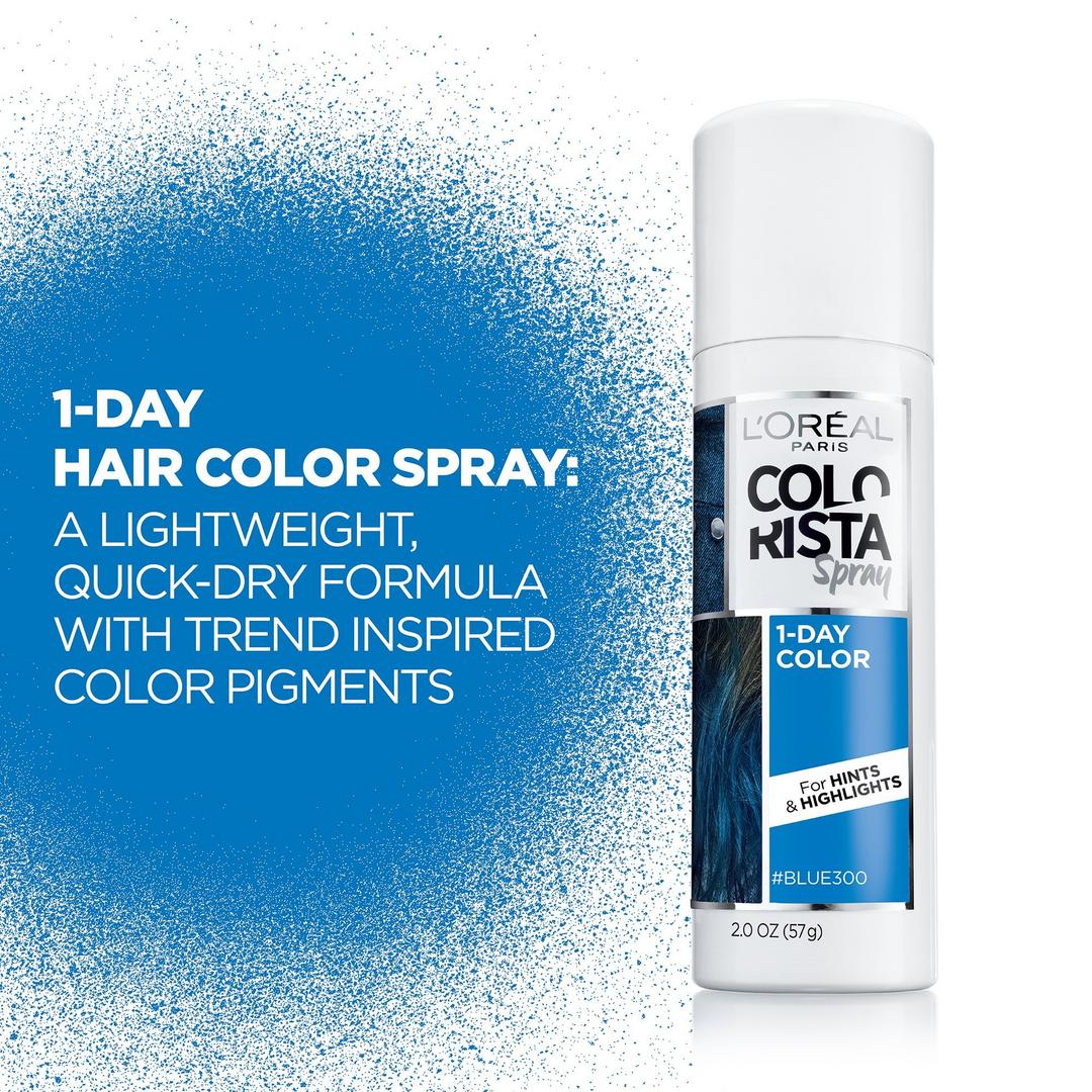 L'Oréal Colorista 1-Day Spray, Blue, 2 oz