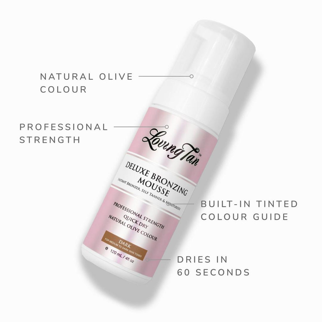 Loving Tan Deluxe Bronzing Mousse, Dark, 4 oz