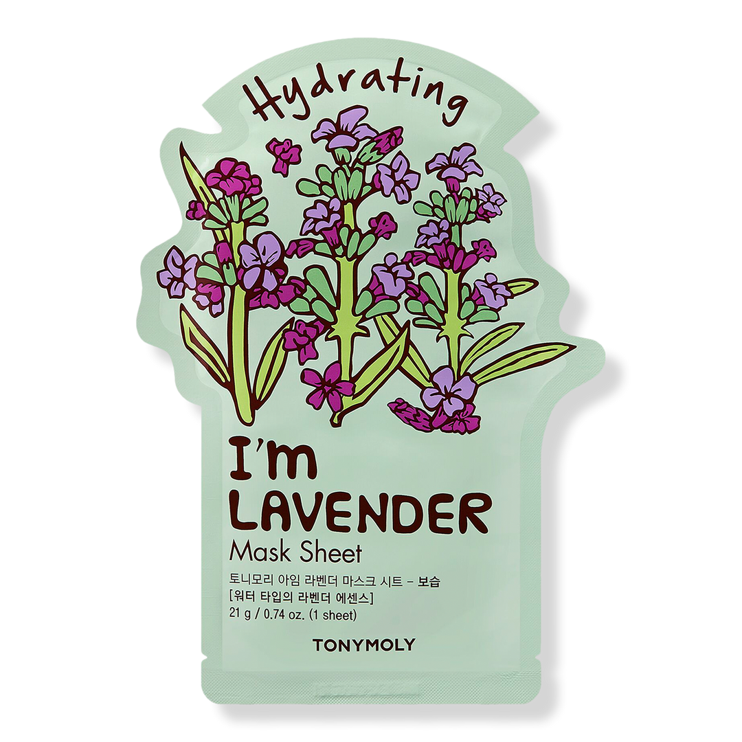 TONYMOLY I'm Real Lavender Sheet Mask, 0.7 oz