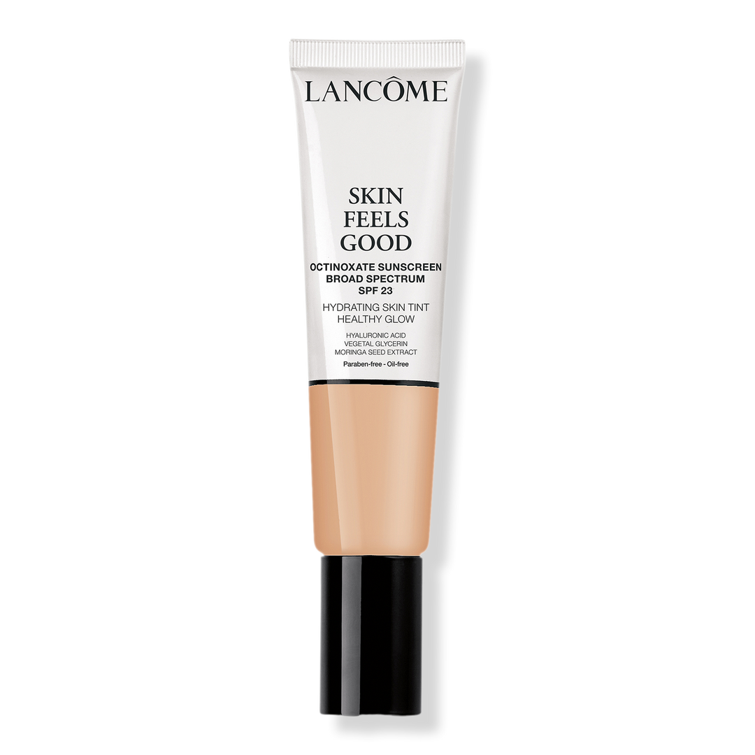 Lancôme Skin Feels Good Hydrating Tinted Moisturizer with, SPF 23, 010C Cool Porcelaine, 1.08 oz