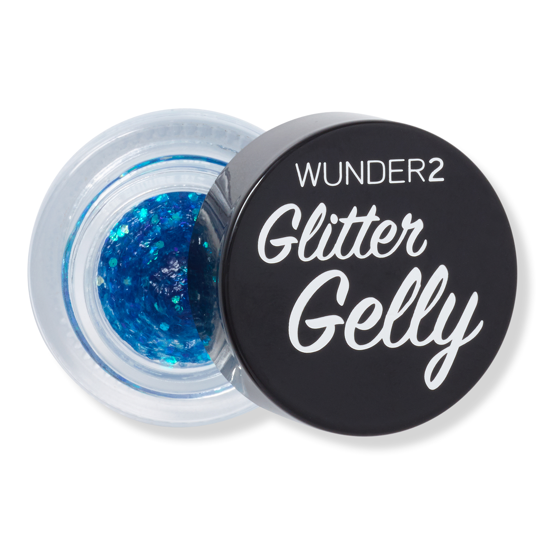 Wunder2 Glitter Gelly, Aquamarine, 0.033 oz