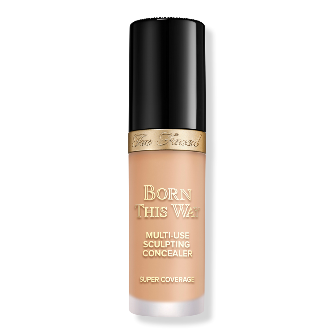 Too Faced Born This Way Super Coverage Multi-Use Sculpting Concealer, Light Beige, 0.5 oz