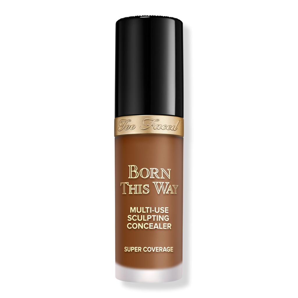 Too Faced Born This Way Super Coverage Multi-Use Sculpting Concealer, Chestnut, 0.5 oz