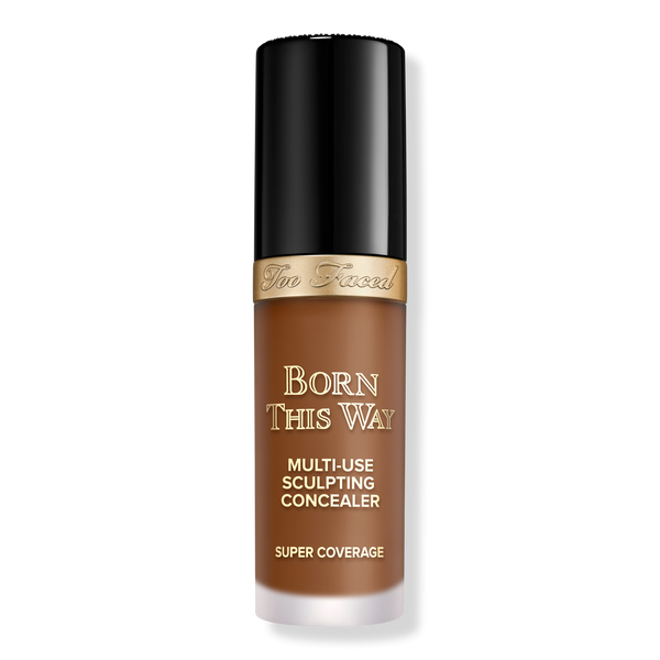 Too Faced Born This Way Super Coverage Multi-Use Sculpting Concealer, Chestnut, 0.5 oz