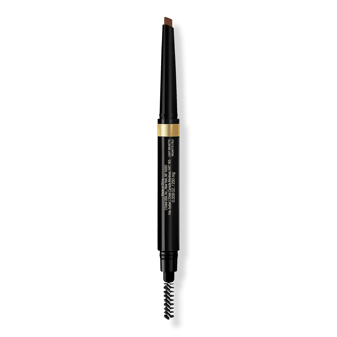L'Oréal Brow Stylist Shape and Fill Pencil, Light Brunette, 0.008 oz