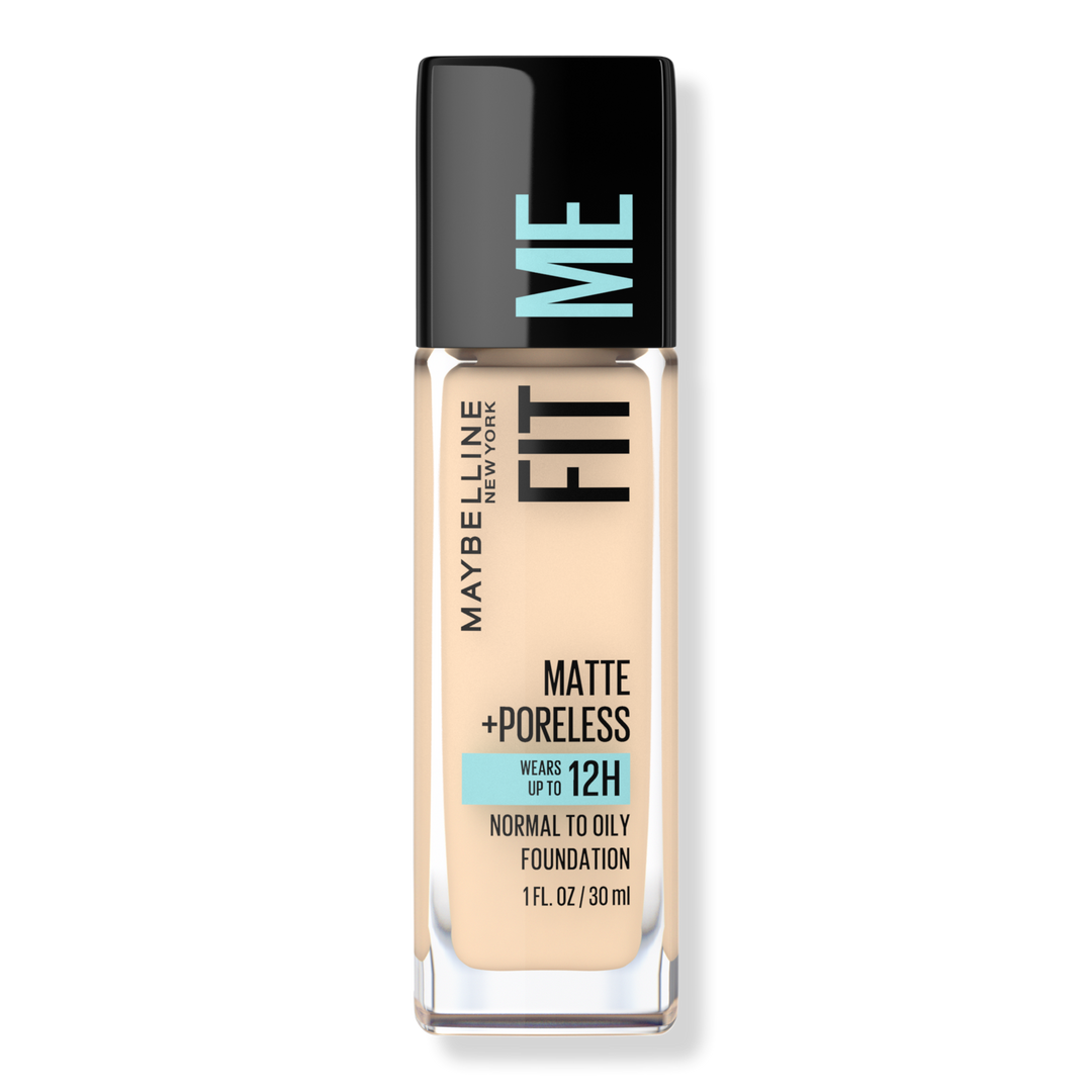 Maybelline Fit Me Matte + Poreless Liquid Foundation, Light Beige 118, 1 oz