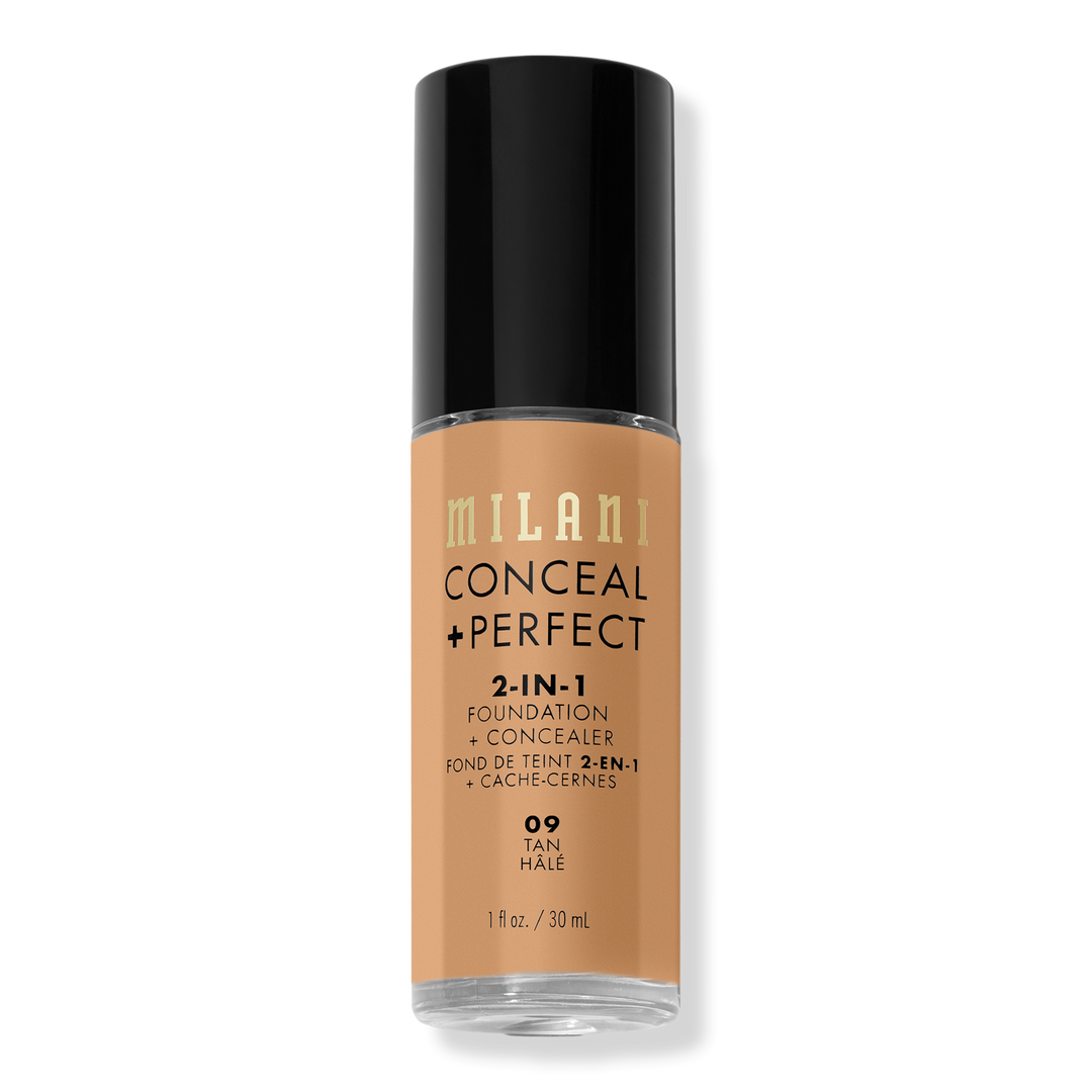 Milani Conceal + Perfect 2-in-1 Foundation + Concealer, Tan, 1 oz
