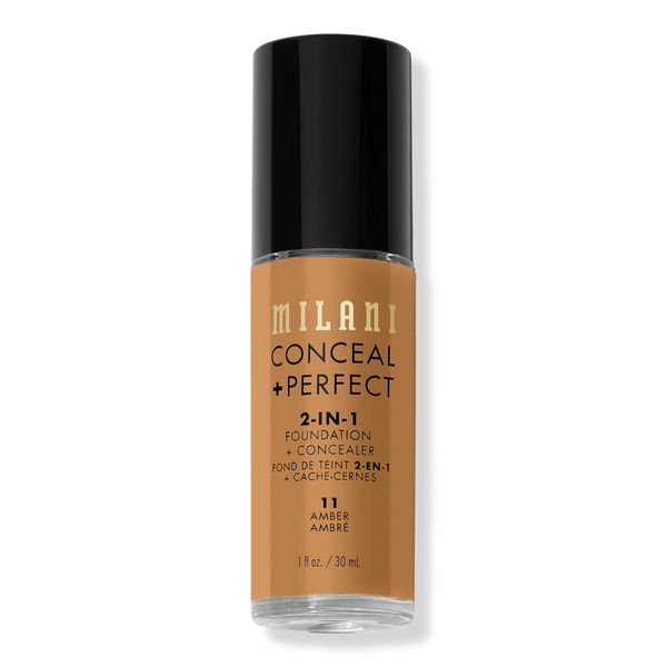 Milani Conceal + Perfect 2-in-1 Foundation + Concealer, Amber, 1 oz